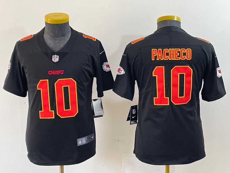 Youth Kansas City Chiefs #10 Isiah Pacheco Black Fashion Vapor Limited Stitched Jersey,We sell and wholesale Youth Kansas City Chiefs #10 Isiah Pacheco Black Fashion Vapor Limited Stitched Jersey on line form chian!